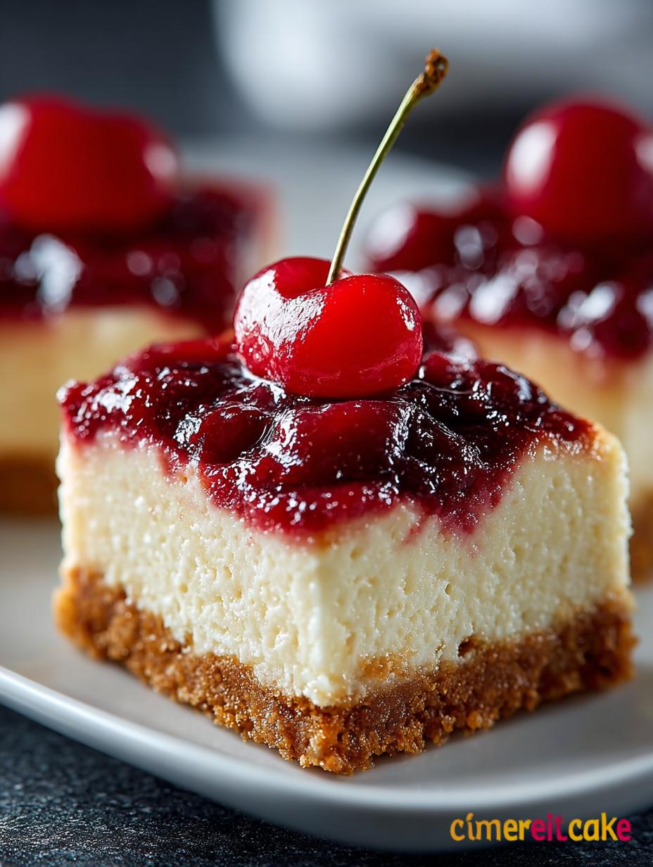 Cherry Cheesecake Bars