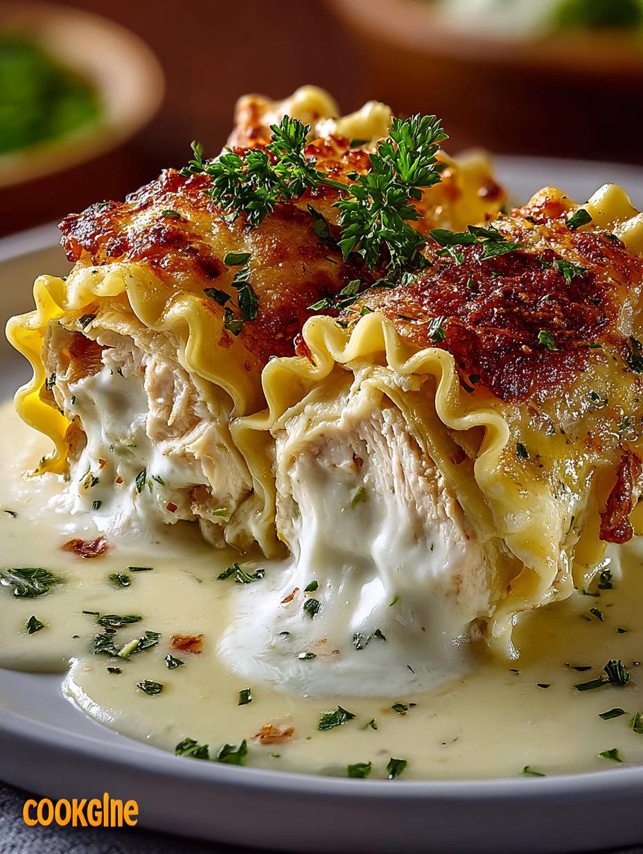 Chicken Alfredo Lasagna Rolls: 5 Delicious Ways to Enjoy - Chicken Alfredo Lasagna Rolls - additional detail