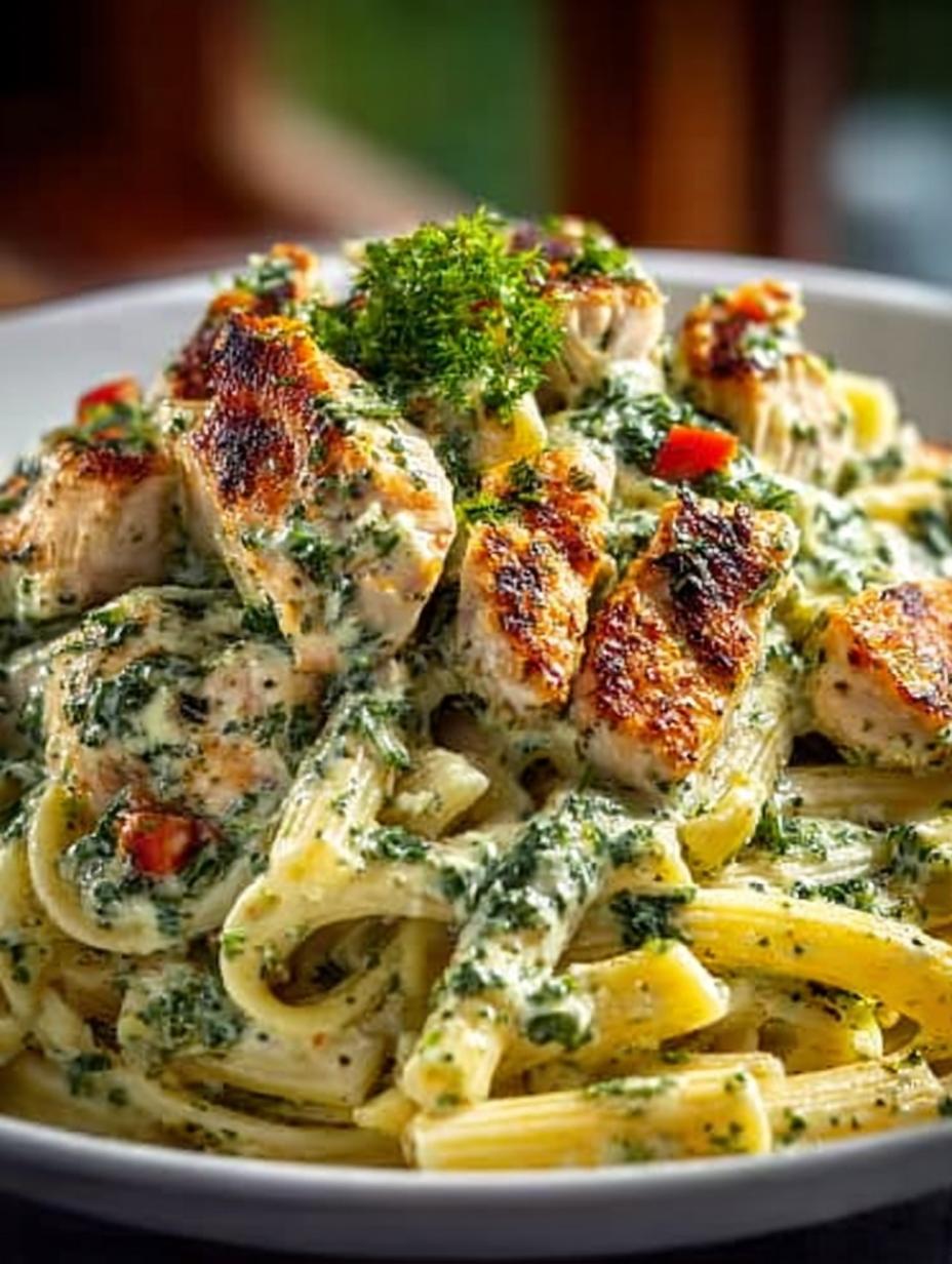 Delicious Creamy Pesto Chicken Pasta Bake Recipe - Creamy Pesto Chicken Pasta - additional detail