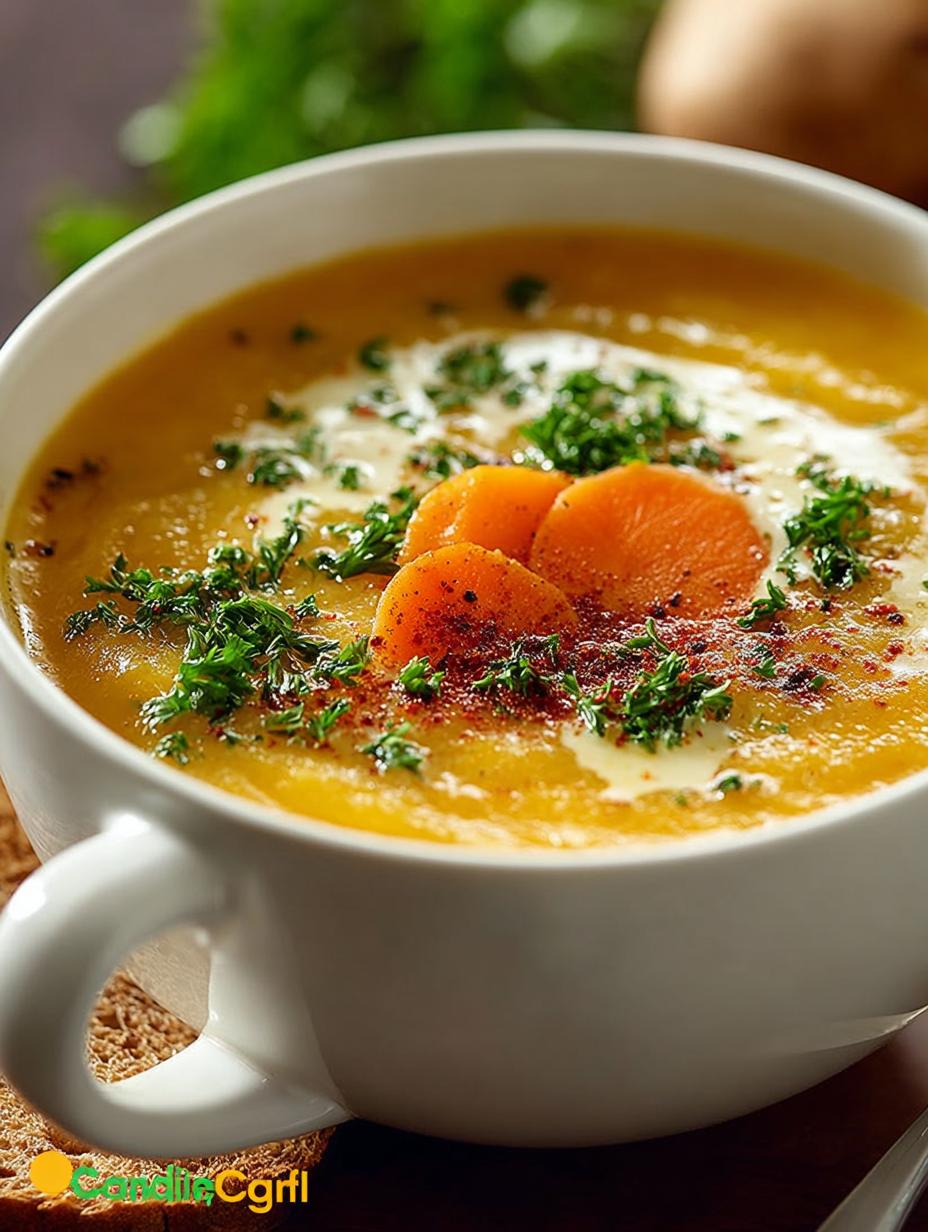 Creamy Potato Carrot Soup: 5 Steps to Comforting Goodness - Creamy Potato Carrot Soup - additional detail
