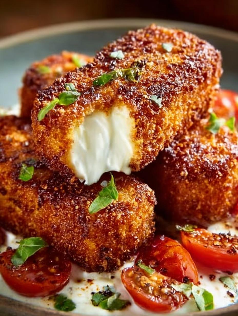 Crispy Nashville Hot Mozzarella: The Ultimate Snack - Crispy Nashville Hot Mozzarella - main visual representation