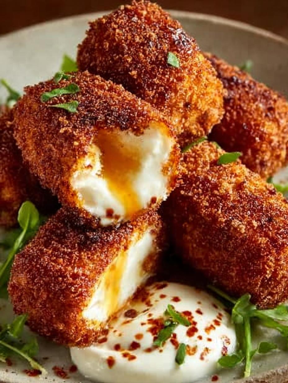 Crispy Nashville Hot Mozzarella: The Ultimate Snack - Crispy Nashville Hot Mozzarella - additional detail