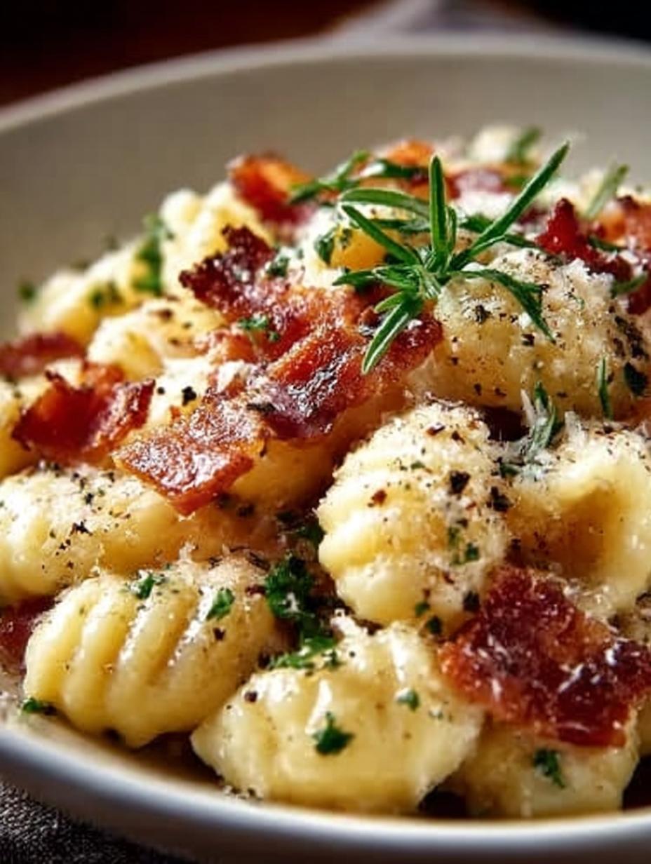 Gnocchi Carbonara with Bacon: 7 Simple Steps to Delight - Gnocchi Carbonara with Bacon - additional detail