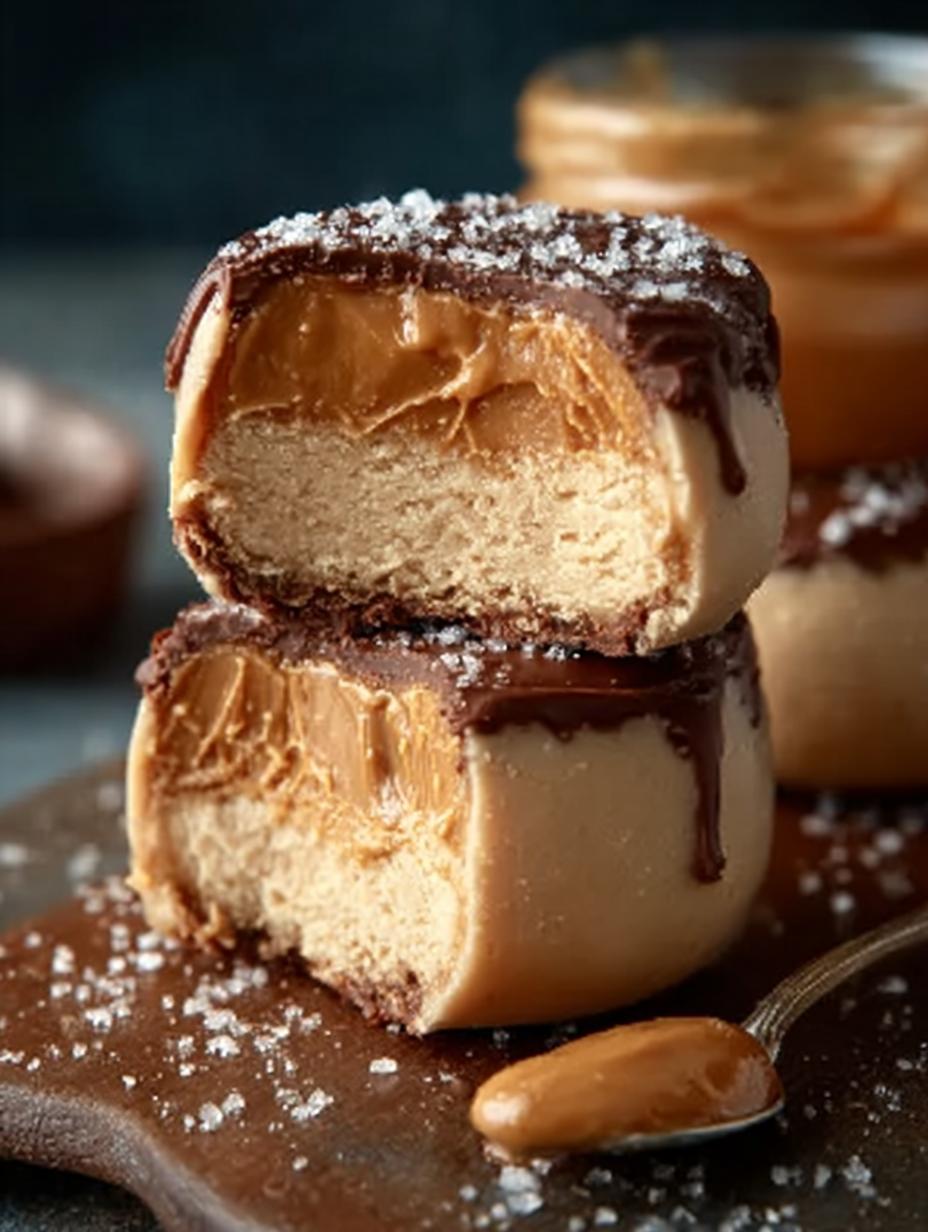 Healthy Frozen Peanut Butter Greek Yogurt Bites Recipe - Healthy Frozen Peanut Butter - main visual representation