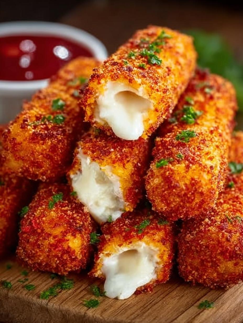 Hot Cheeto Mozzarella Sticks: 6 Irresistible Recipes - Hot Cheeto Mozzarella Sticks - additional detail