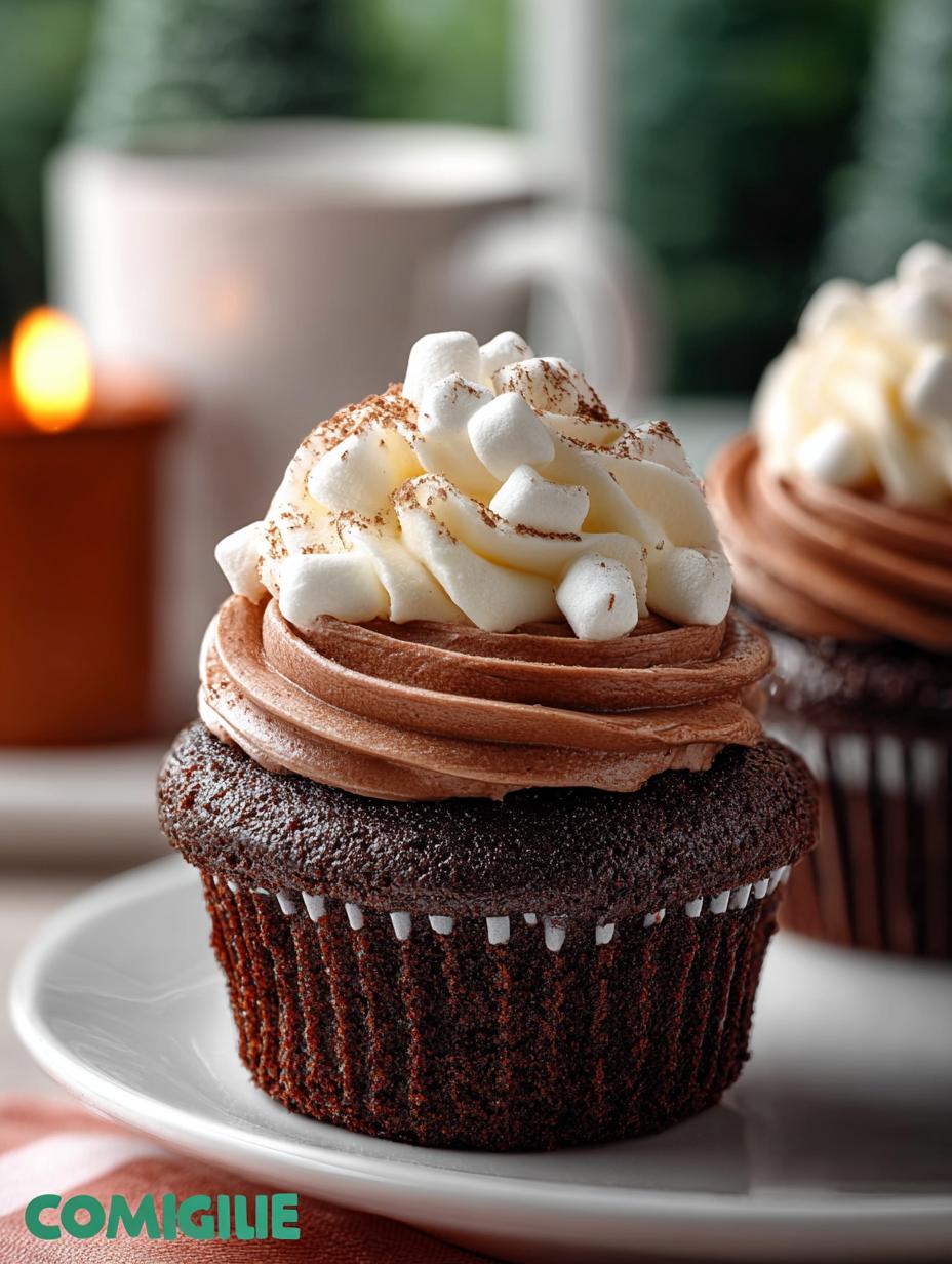 Hot Cocoa Cupcakes: 12 Irresistible Winter Delights - Hot Cocoa Cupcakes - additional detail