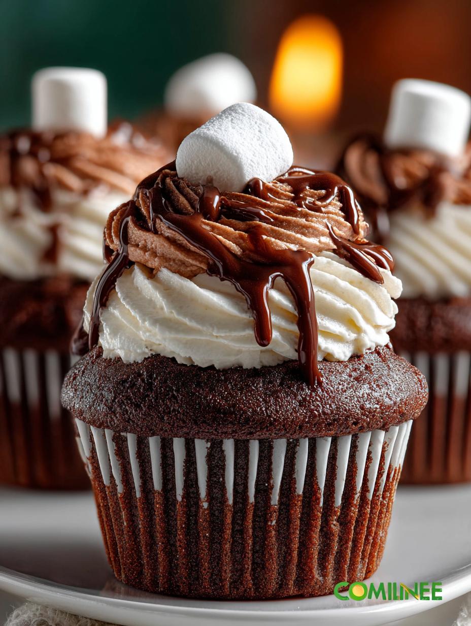 Hot Cocoa Cupcakes