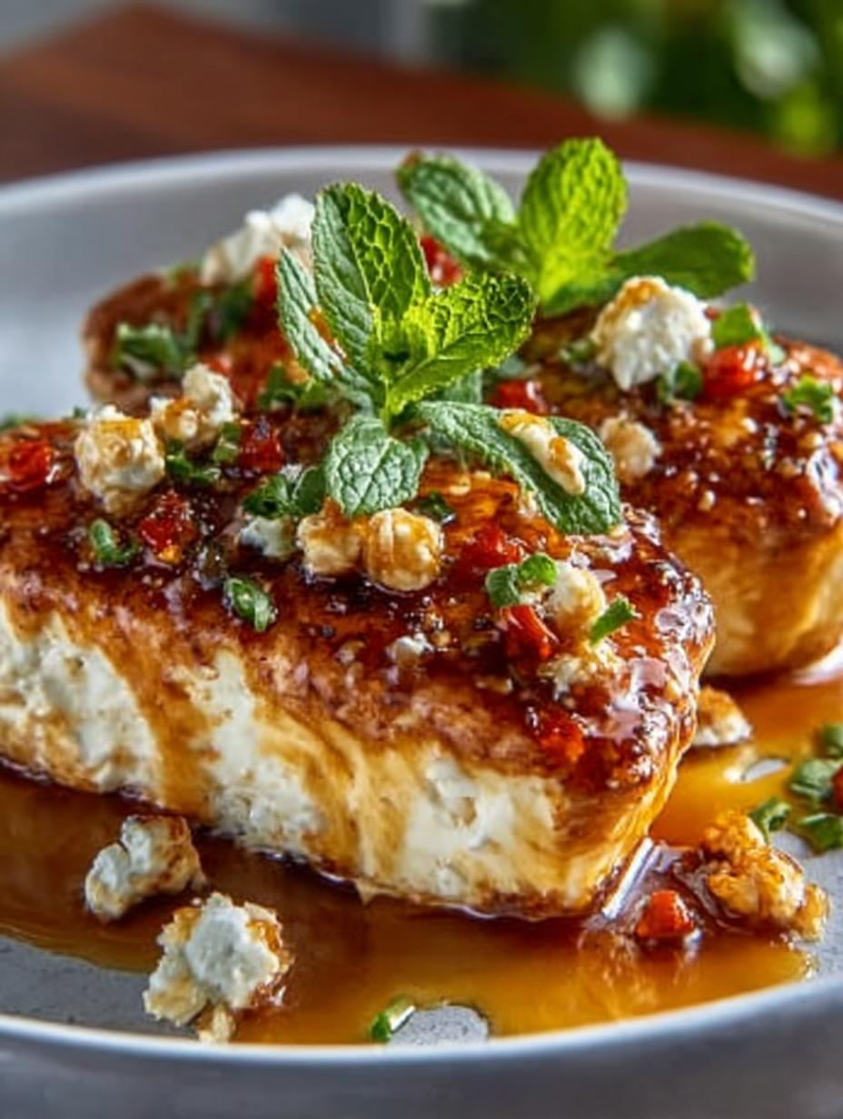 Hot Honey Infused Feta Chicken: A Fiery Delight - Hot Honey Infused Feta - main visual representation