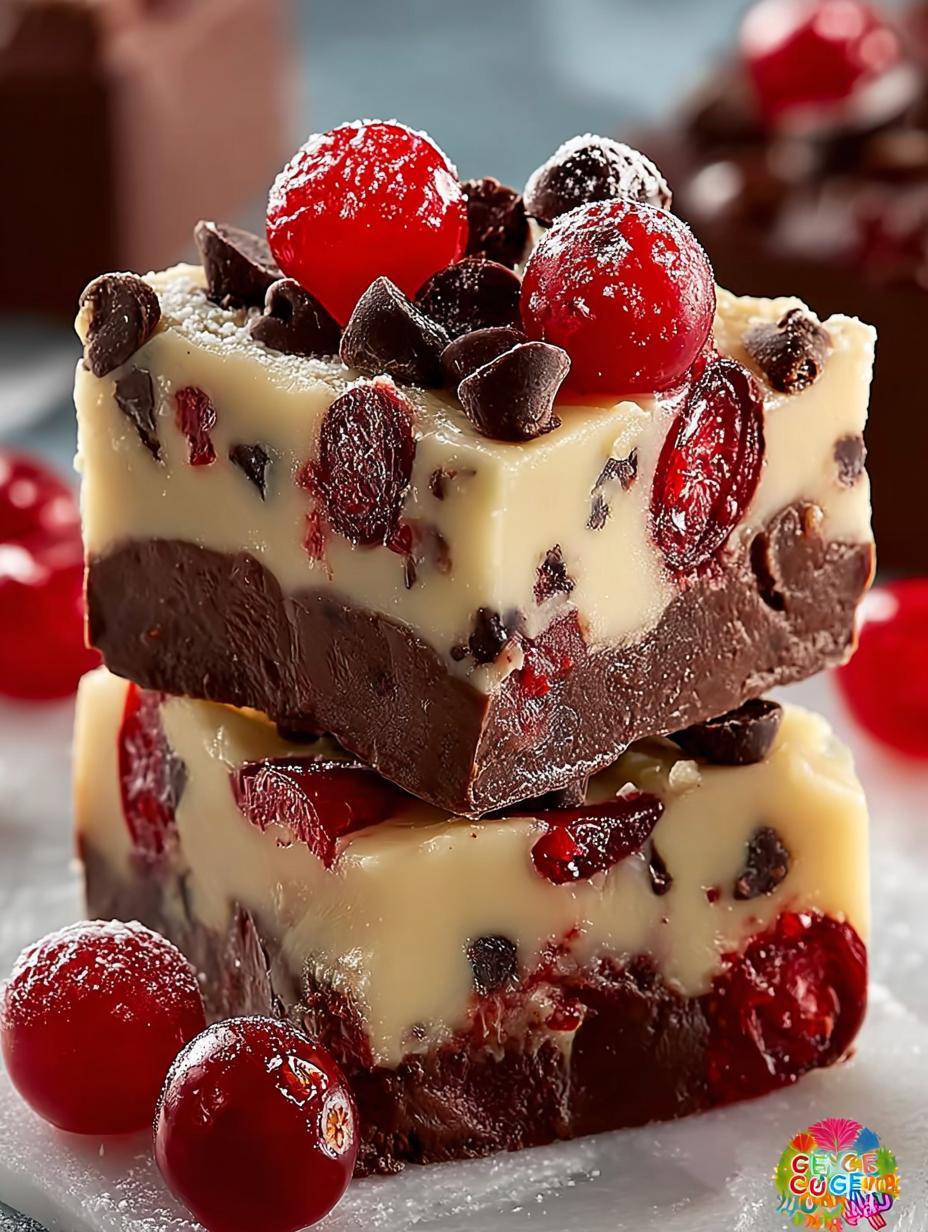 Irresistible Cherry Garcia Fudge