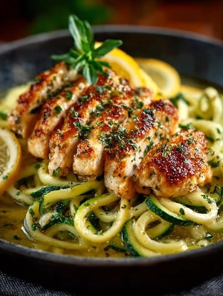 Lemon Garlic Chicken Zoodles: 5 Reasons to Love This Dish - Lemon Garlic Chicken Zoodles - main visual representation