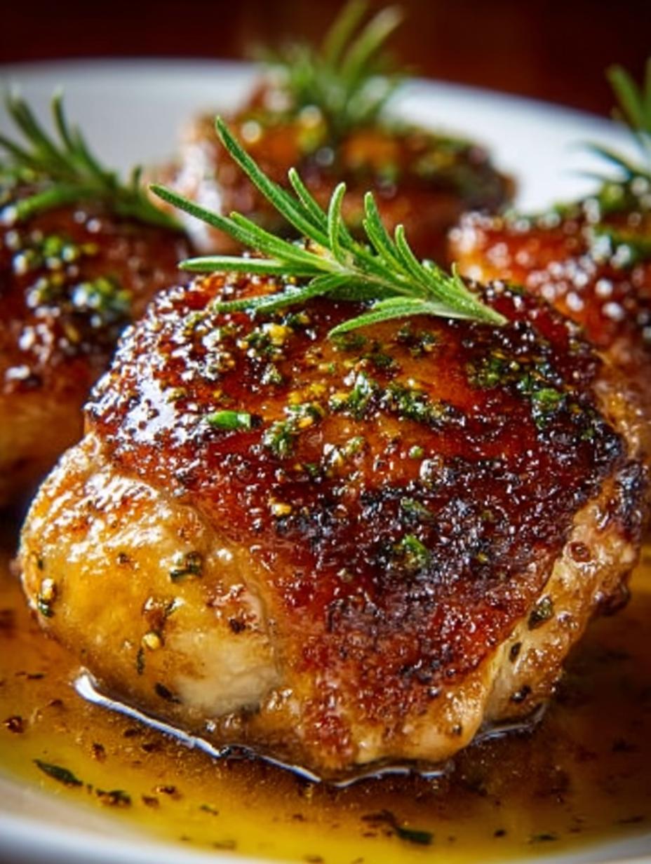 Maple Glazed Chicken Thighs