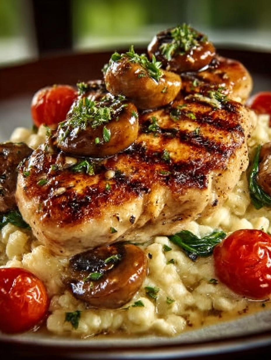 Marsala Chicken with Creamy Orzo: A Flavorful Delight - Marsala Chicken with Creamy - main visual representation