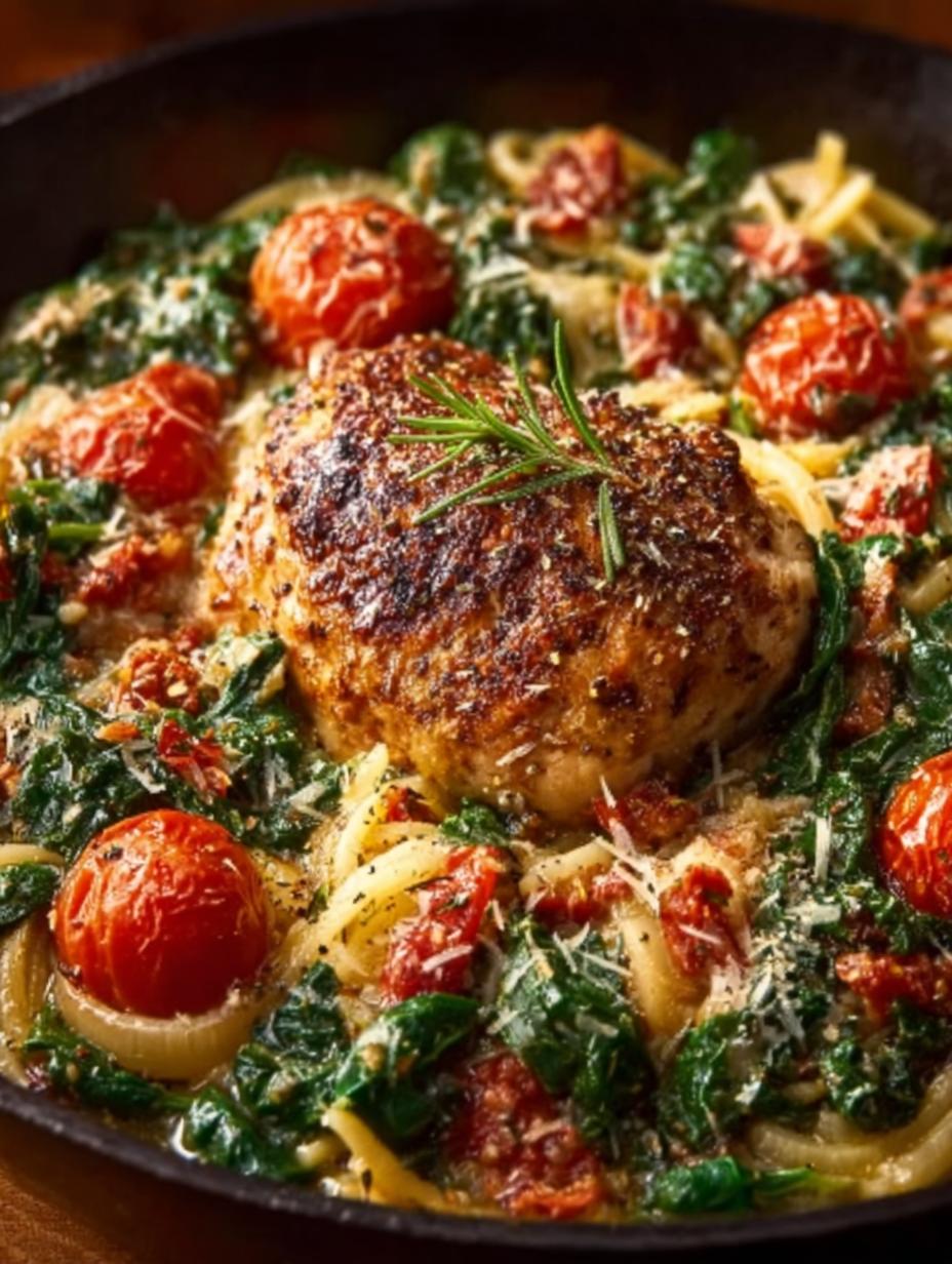 One Pan Tuscan Chicken