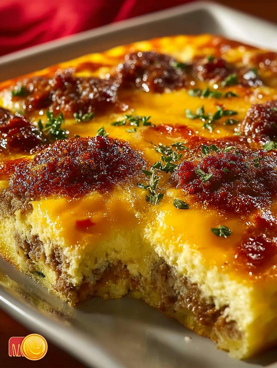 Hearty Sausage Egg Cheese Breakfast Casserole Recipe - Sausage Egg Cheese Breakfast - main visual representation