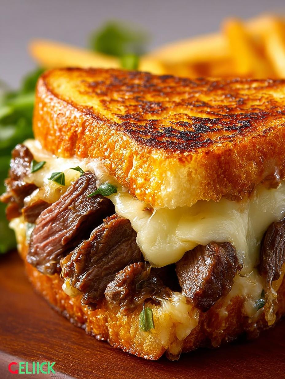 Ultimate Steak Grilled Cheese: A Comfort Food Classic - Steak Grilled Cheese - main visual representation