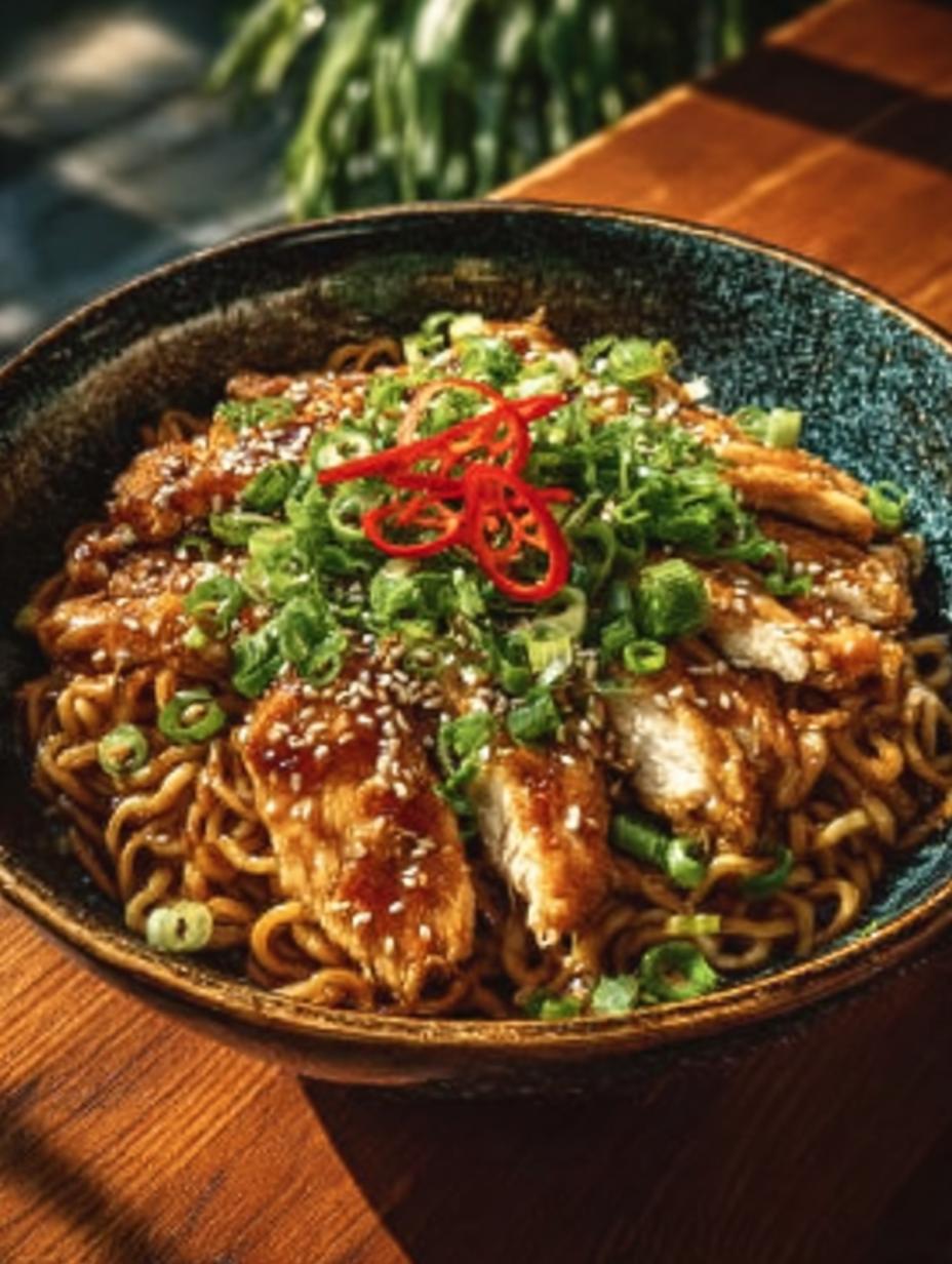 Sticky Garlic Chicken Noodles: 7 Incredible Steps to Make - Sticky Garlic Chicken Noodles - main visual representation