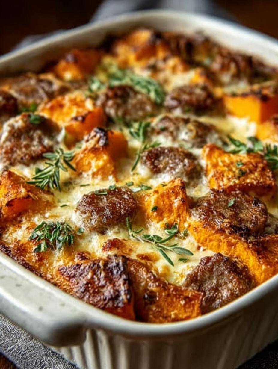 Sweet Potato Sausage Casserole