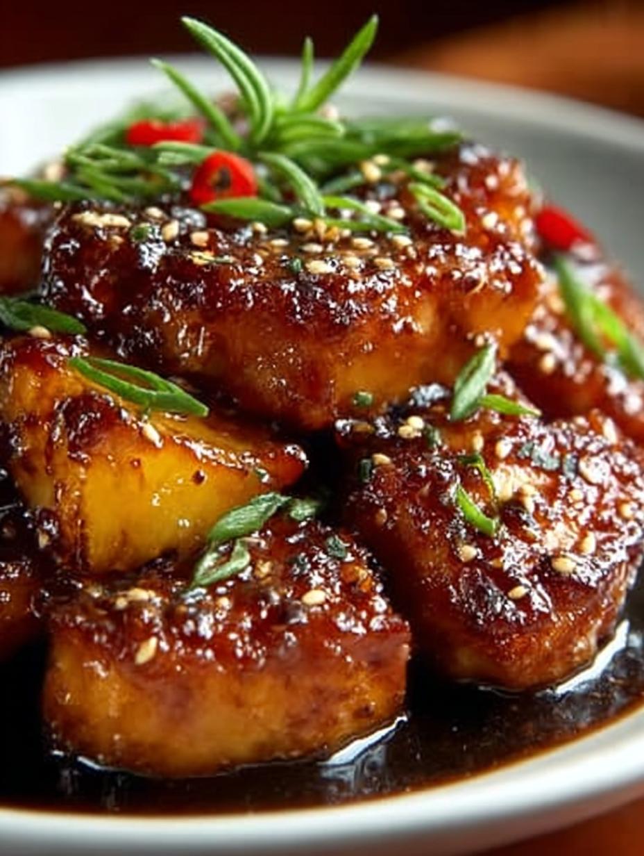 Sweet Savory Brown Sugar Pineapple Chicken Recipe - Sweet Savory Brown Sugar - main visual representation
