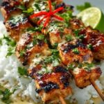 Thai Coconut Chicken Skewers