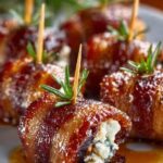 Bacon Wrapped Dates with