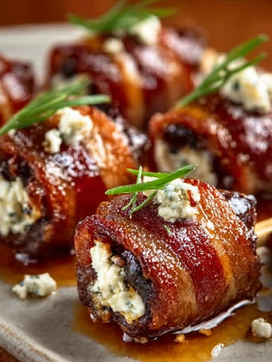 Bacon Wrapped Dates with Goat Cheese: 12 Irresistible Bites - Bacon Wrapped Dates with - additional detail