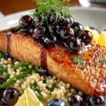 Blueberry Glazed Salmon with