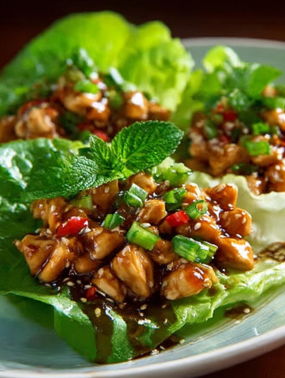 Delicious Cashew Chicken Lettuce Wraps for Dinner - Cashew Chicken Lettuce Wraps - additional detail