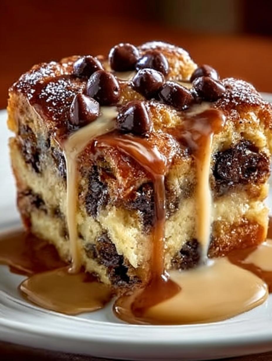 Delicious Chocolate Chip Bread Pudding You Must Try - Chocolate Chip Bread Pudding - main visual representation