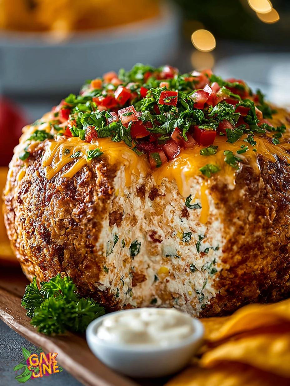 Christmas Taco Cheese Ball Wreath: A Festive Delight - Christmas Taco Cheese Ball - main visual representation