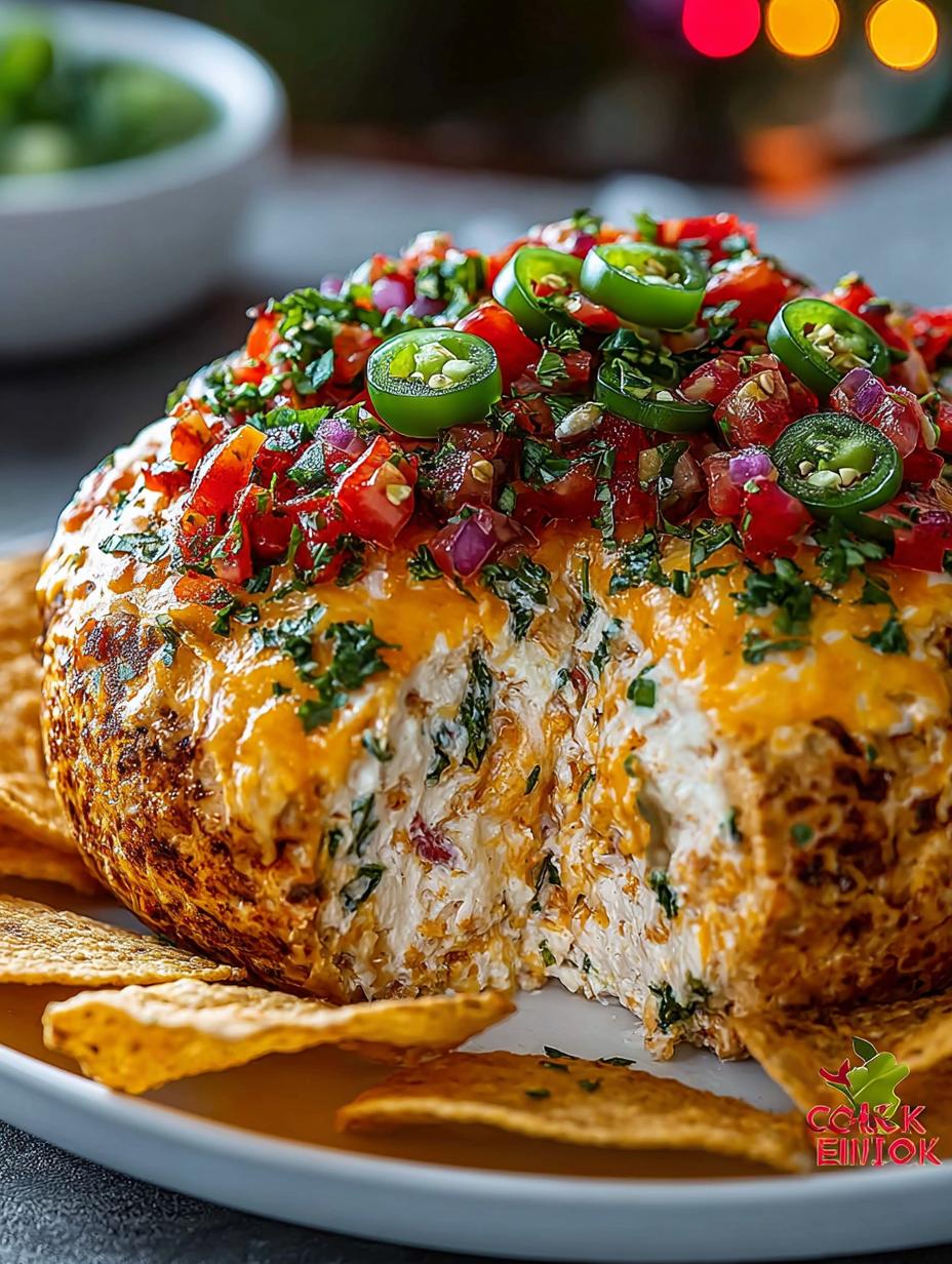 Christmas Taco Cheese Ball Wreath: A Festive Delight - Christmas Taco Cheese Ball - additional detail