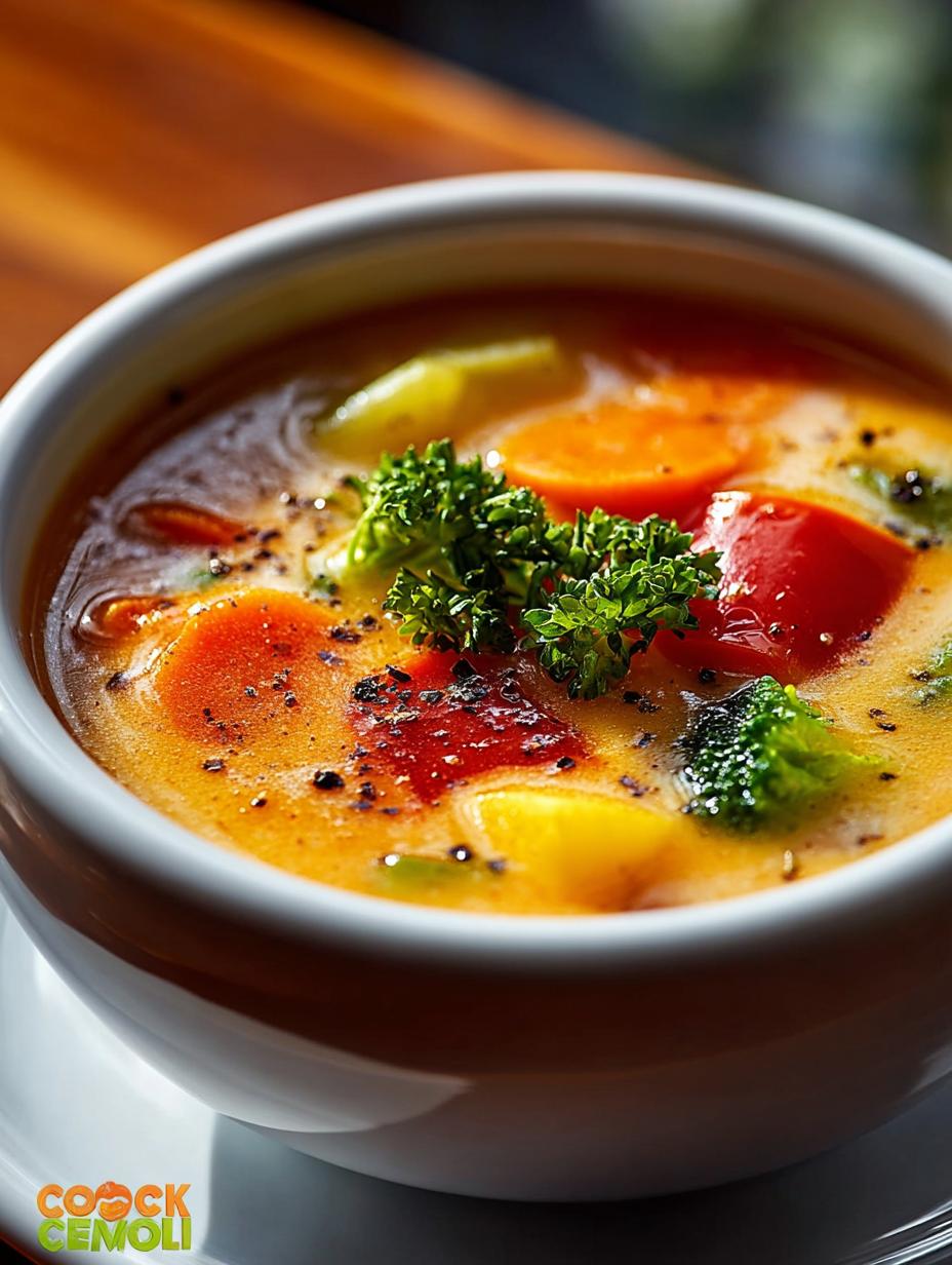 Delicious Creamy Vegetable Soup for Cozy Nights - Creamy Vegetable Soup - main visual representation