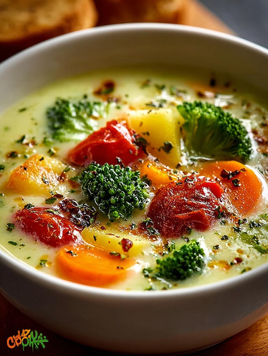 Delicious Creamy Vegetable Soup for Cozy Nights - Creamy Vegetable Soup - additional detail