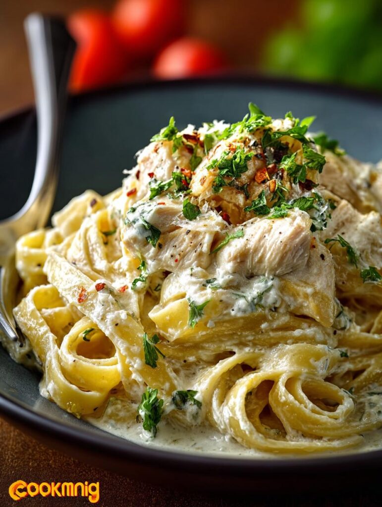 Crock Pot Chicken Alfredo