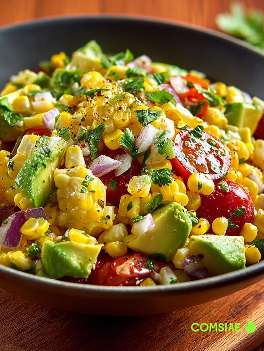 Fiesta Corn Avocado Salad