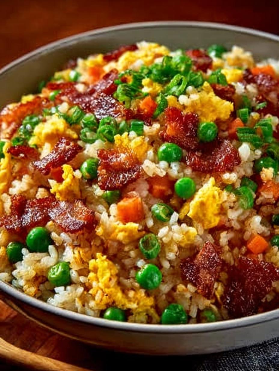 Flavorful Bacon Fried Rice: 7 Simple Ingredients to Love - Flavorful Bacon Fried Rice - main visual representation