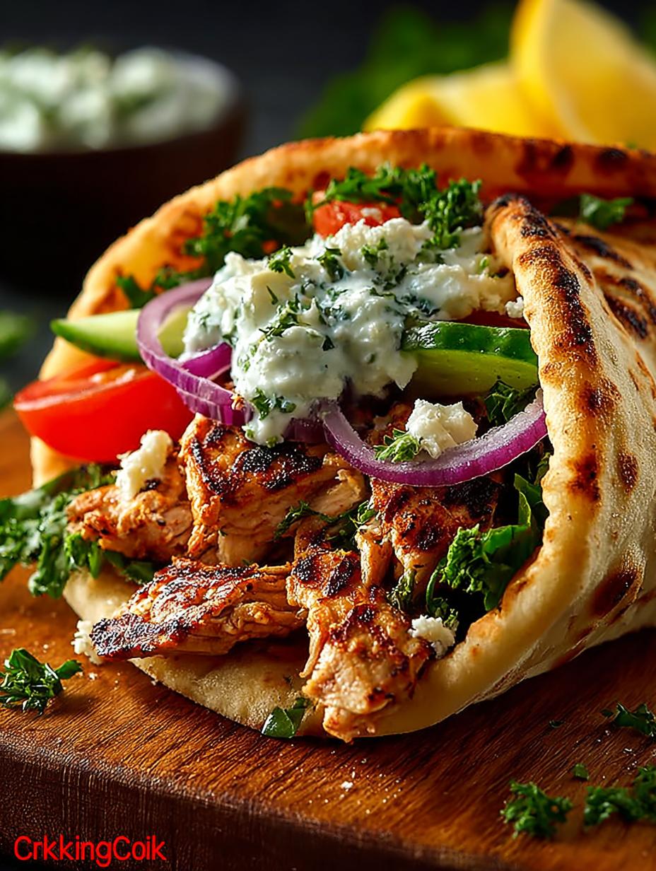 Irresistible Greek Chicken Gyros