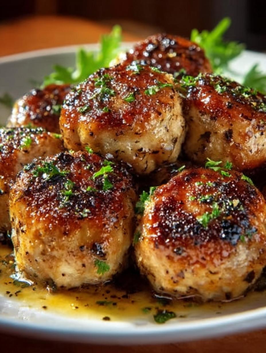 Maple Dijon Chicken Meatballs