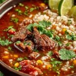 Mexican Beef Rice Soup