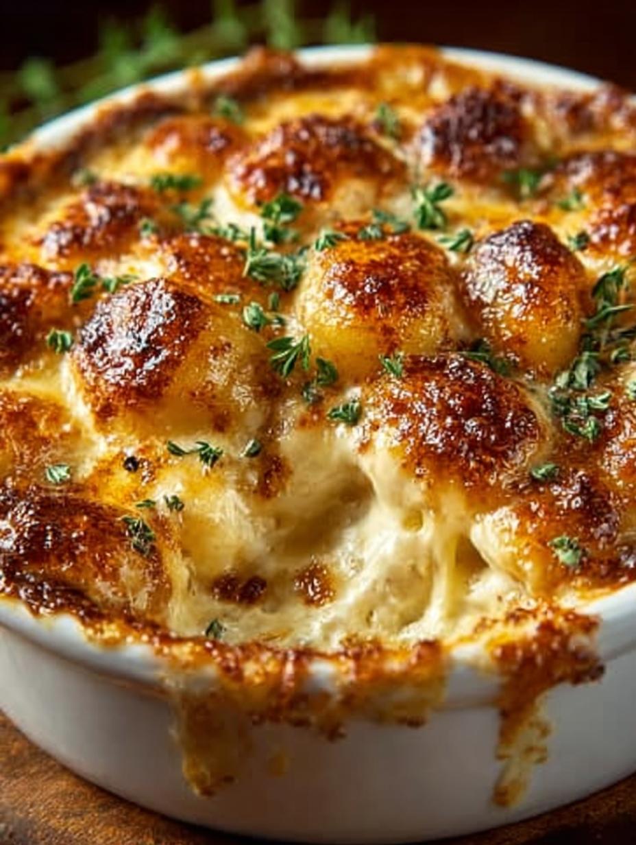 Mouthwatering Baked French Onion