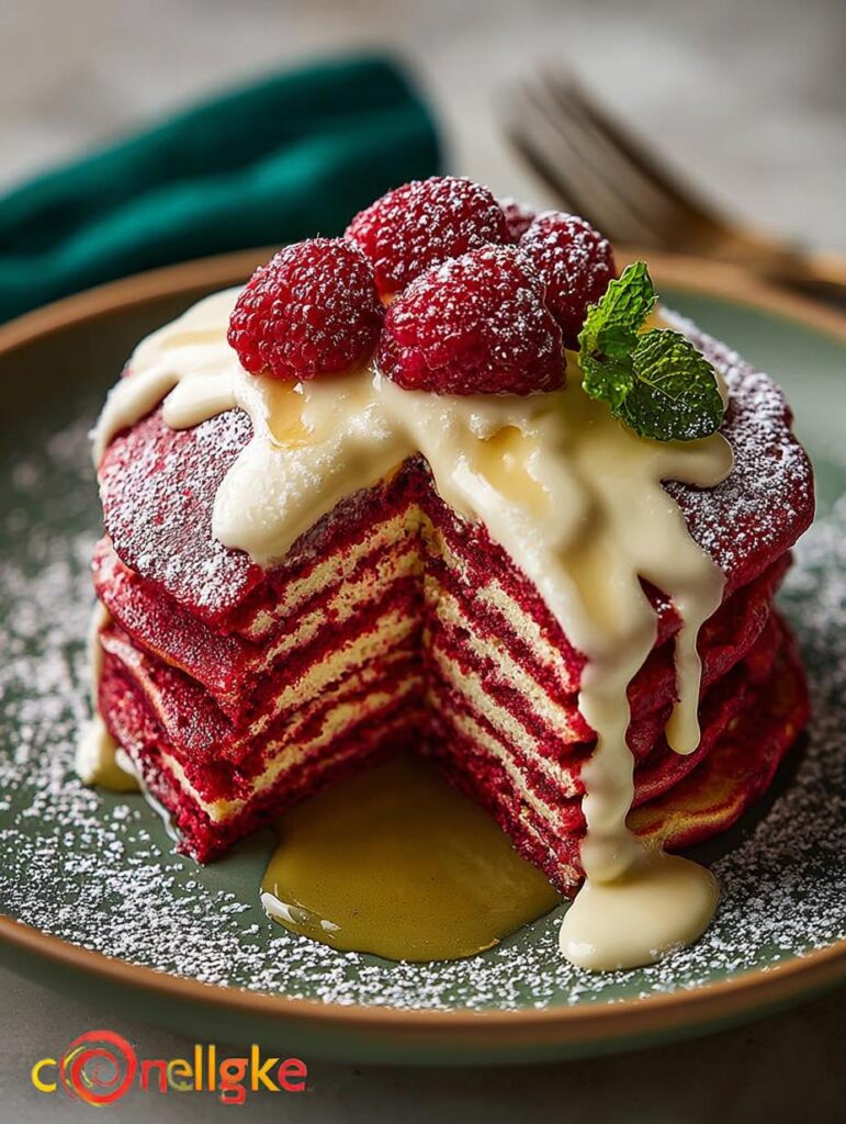Red Velvet Pancakes For