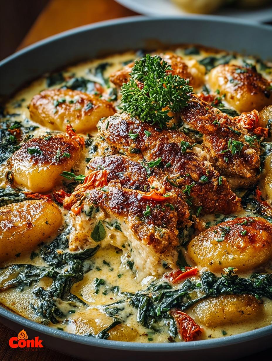 Savory Garlic Chicken Gnocchi
