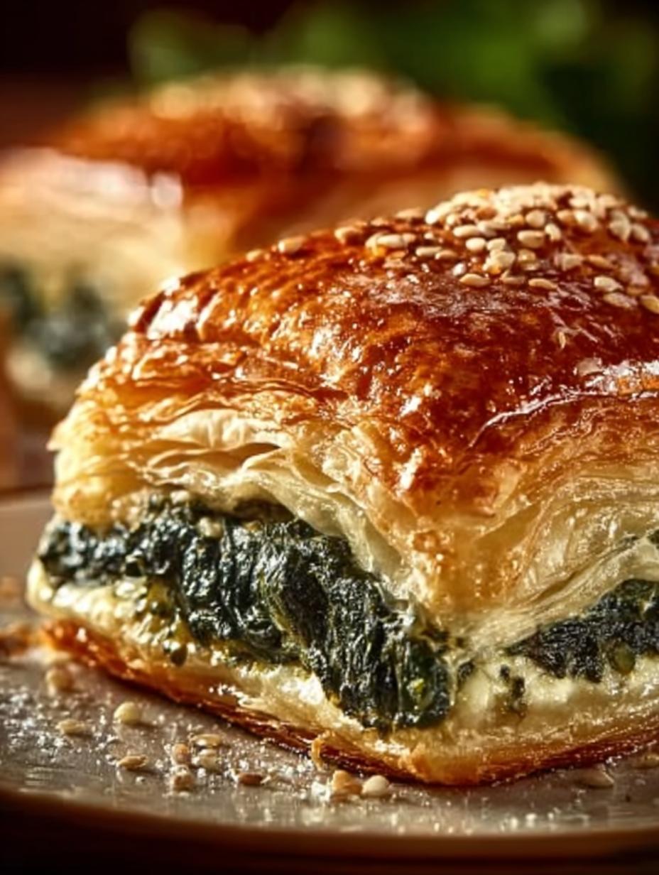 Spinach Cheese Puff Pastry