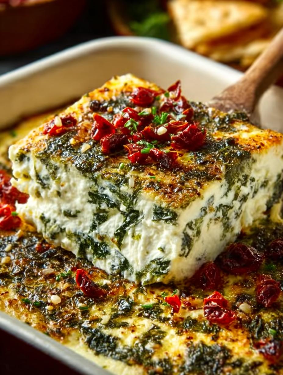 Spinach Pepperoncini Baked Feta: 5 Irresistible Steps - Spinach Pepperoncini Baked Feta - main visual representation