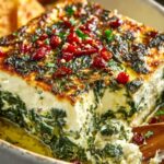 Spinach Pepperoncini Baked Feta