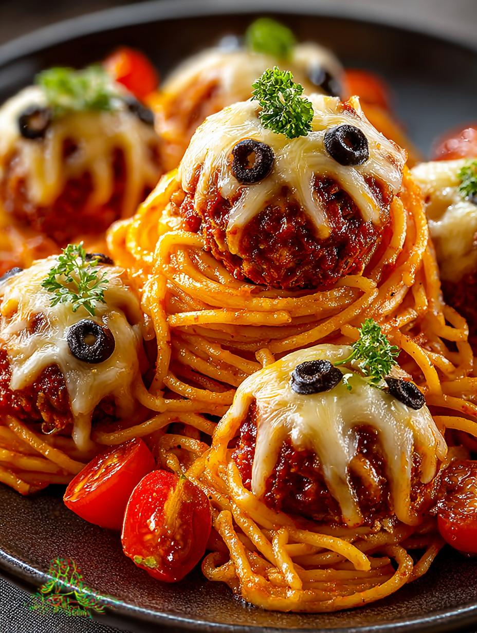 Spooky Spaghetti Cheesy Monster: A Fun Halloween Feast - Spooky Spaghetti Cheesy Monster - main visual representation