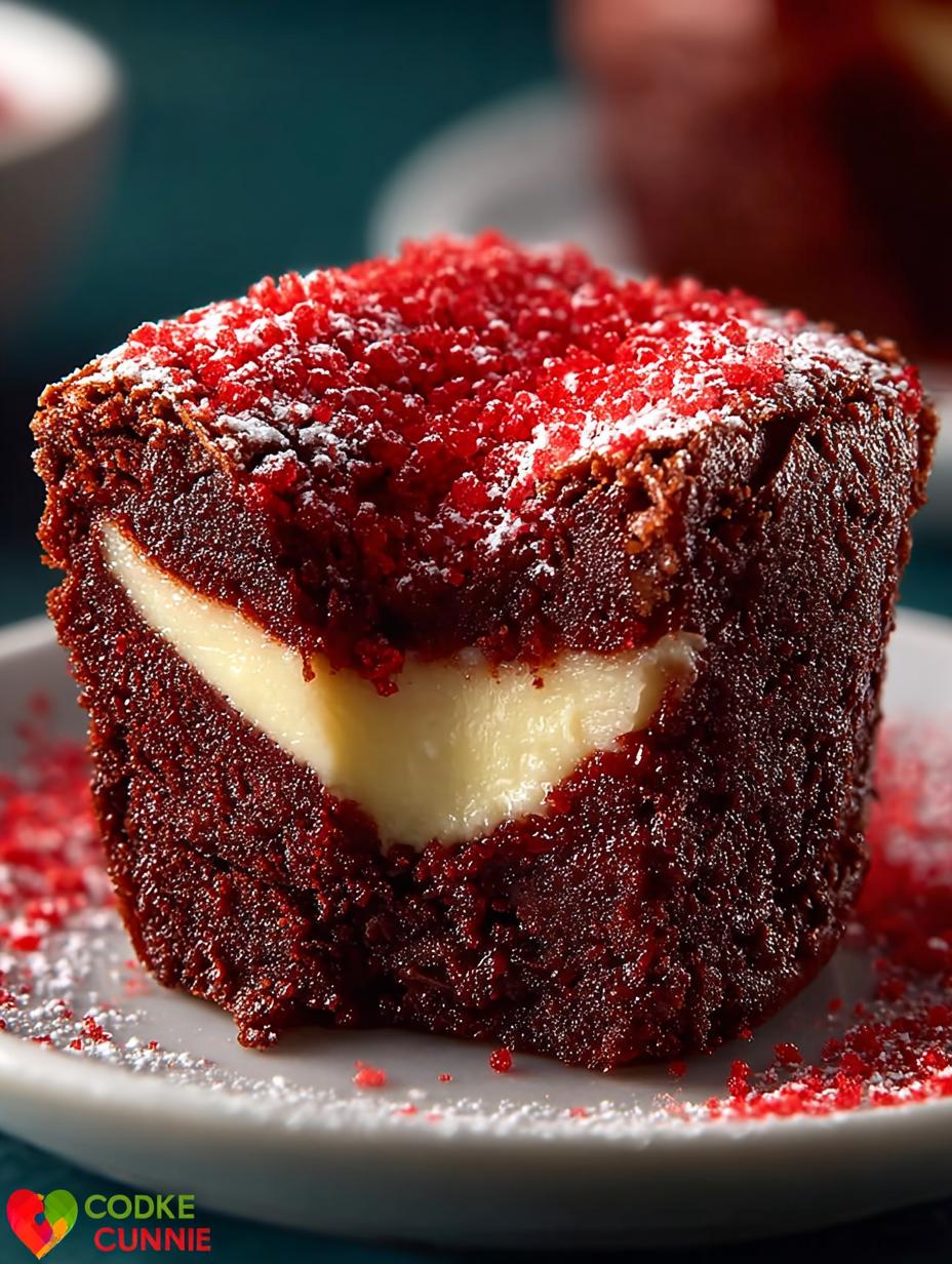 Sweet Red Velvet Brownie