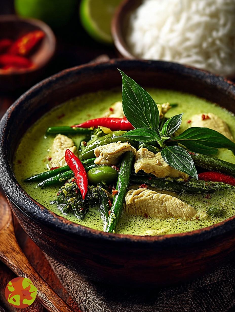 Thai Green Curry with Chicken: A Flavorful Delight - Thai Green Curry with - additional detail