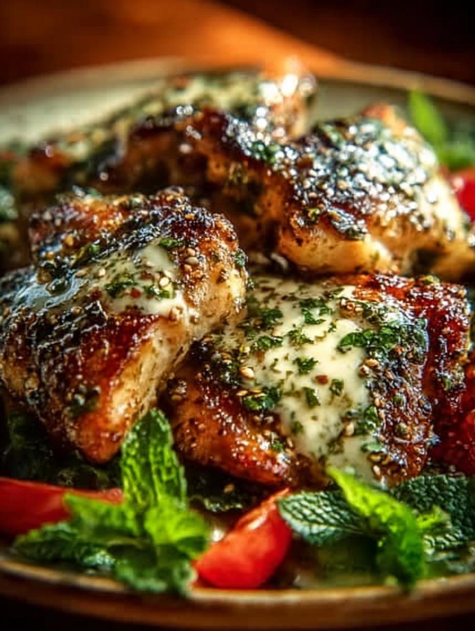 Zaatar Tahini Chicken Thighs: 5-Star Flavor Awaits You - Zaatar Tahini Chicken Thighs - main visual representation