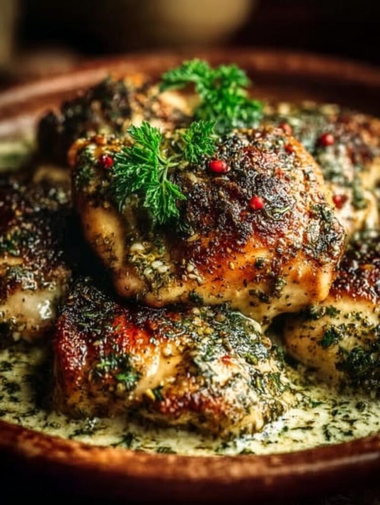 Zaatar Tahini Chicken Thighs